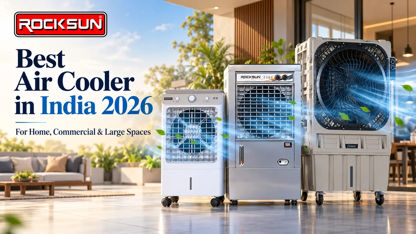 Best air cooler in India 2026 by Rocksun Appliances