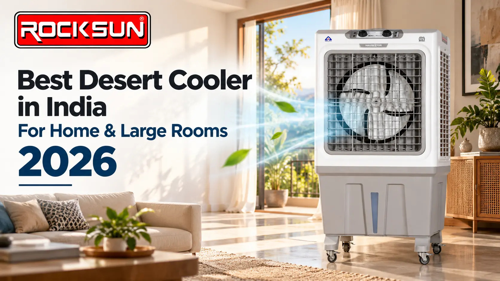 Best desert cooler in India for home and large rooms by Rocksun Appliances